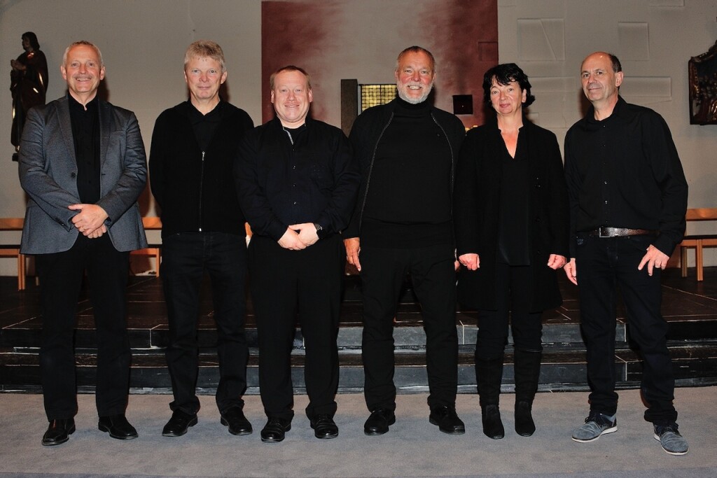 v. l. Klaus Diwersy (Technik), Rudi Sick (Bass), Matthias Mücke (Schlagzeug), Siggi Rettich (Gitarre), Hildegard Diwersy (Klavier), Matthias Allweier (Querflöte 
